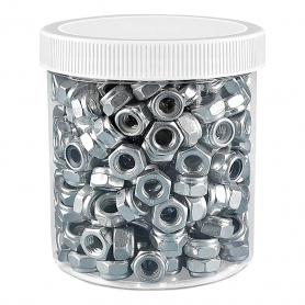 Clear Round Wide-Mouth Plastic Jar 16 oz White Cap 00807
