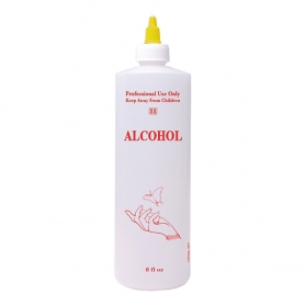 8oz Labeled Bottle With Cap - Alcohol -  LB502