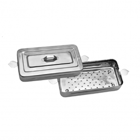 MBI-954 Instruments Sterilizing Tray With Cover 6"x12"x2.5"