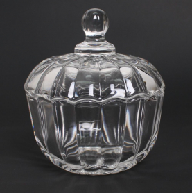 Berkeley Pumpkin Glass Jar & Cup W/Glass Lid 100ml 62375