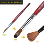 100% Kolinsky Sable Hair Acrylic & UV GeL Brush Set 50950
