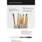 Apr&eacute;s Art Brush Set - 7pcs With Holder AP-5BRS 19951