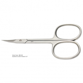 MBI-505 Cuticle & Eyebrow Scissor  CVD 3.5"