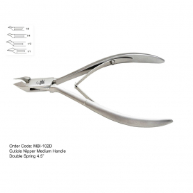 MBI-102D Cuticle Nipper Double Spring 4.5"  Full Jaw