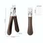 Professional Anti-Splash Thick Hard Nail Clipper Brown 46318