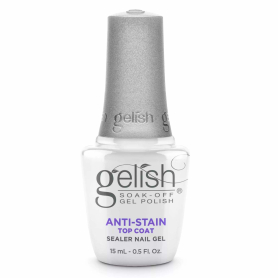 Gelish HEMA Anti-Stain Gel Top Coat 0.5 fl oz/15ml 1148130