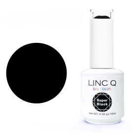 Linc Q Gel Polish 0.5 fl oz - Super Black JS6013