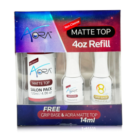 Aora Chrome Matte Top Refill Kit 70003