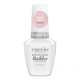 Cuccio LED/UV Brush-On Builder 0.43 oz - Sassy Pink CPGL6263