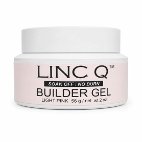 Linc Q No Burn Soak Off Builder Gel 2 fl oz Light Pink19574
