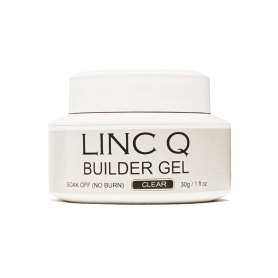 Linc Q No Burn Soak Off Builder Gel 1 fl oz Clear 06505