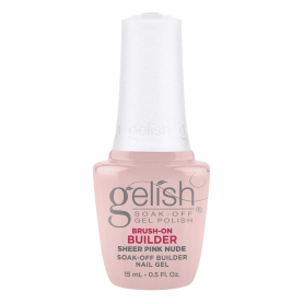 Gelish Soak-Off Brush-On Builder Gel Sheer Pink Nude 1148137