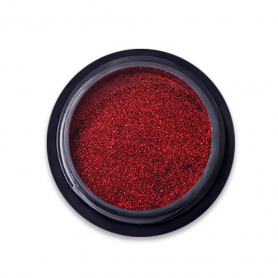 Metal Mirror Effect Nail Glitter Powder Red 46283-4