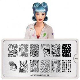 MoYou Nail Art Plate Collection Artist 02 #MPART02