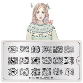 MoYou Nail Art Plate Collection Enchanted 07  #MPENC07