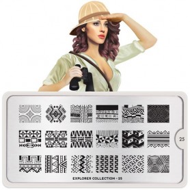 MoYou Nail Art Plate Collection Explorer 25  #MPEXP25