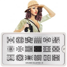MoYou Nail Art Plate Collection Explorer 27  #MPEXP27