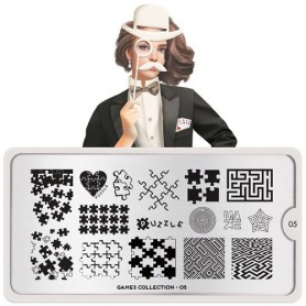 MoYou Nail Art Plate Collection Games 05  #MPGAM05
