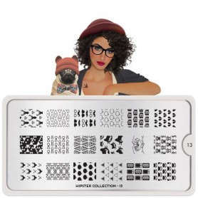 MoYou Nail Art Plate Collection Hipster 13 #MPHIP13