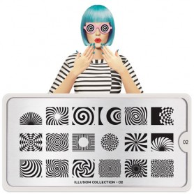MoYou Nail Art Plate Collection Illusion 02 #MPILL02