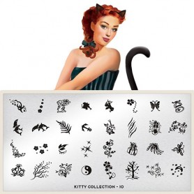 MoYou Nail Art Plate Collection Kitty 10 #MPKIT10