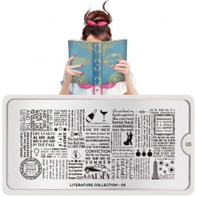 MoYou Nail Art Plate Collection Literature 05 #MPLIT05