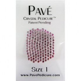 Pave Crystal Pedicure Mini Kit, 8pcs -  Light Amethyst