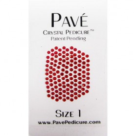Pave Crystal Pedicure Mini Kit, 8pcs -  Light Siam