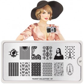 MoYou Nail Art Plate Collection Tourist 07  #MPTOU07