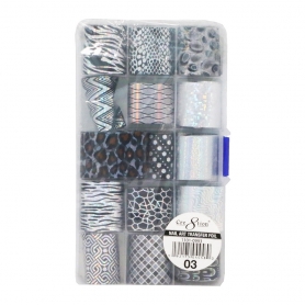 Cre8tion 15 Designs Nail Art Transfer Foil Col.03 #1101-0993