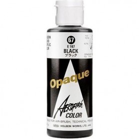 Holbein Liquid Acrylic Black Opaque E167 3.3oz. 100ml