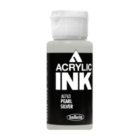 Holbein Acrylic Ink Pearl Silver AI763D