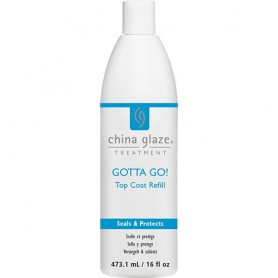 China Glaze Treatment Gotta Go! Top Coat Refill 16 oz. 83451