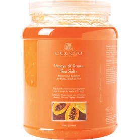 Cuccio Papaya & Guava Sea Salts Exfoliant 78oz 3238/CNSC3258