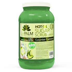 La Palm Hot Oil Sugar Scrub 1G-Cucumber Cashmere LP400/02615