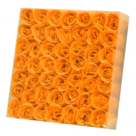 KM Nail Flower Soap Orange (49 Roses/Box) 49005