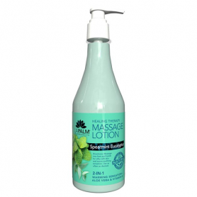 La Palm Massage Lotion 8 oz-Spearmint Eucalyptus LP082/01205