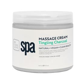 BCL SPA Massage Cream 16 oz - Tingling Charcoal 51114