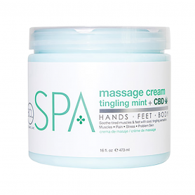 BCL SPA Massage Cream 16 oz - Tingling Mint 56116