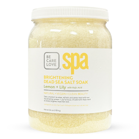 BCL SPA Brightening Dead Sea Salt Soak 64oz lemon + Lily