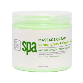 BCL SPA Massage Cream 16 oz - Lemongrass+Green Tea 51106