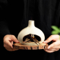 HAKU Wabi-Sabi Style Ceramic Incense Burner - Bone 12255