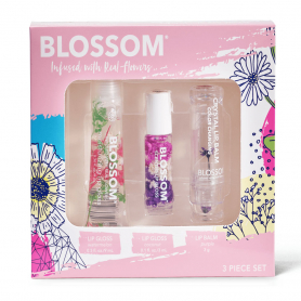 Blossom Lip Balm & Lip Gloss 3Pcs Gift Set BL-GS7 50007
