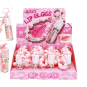 AOZY Shimmery Lip Gloss Chunky Beaded Lanyard Keychain 897L3