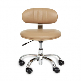 J&A M Technician Stool - Taupe Beige - Low Piston 03269