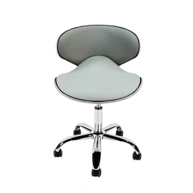 J&A Euro Pedi/Mani Stool - Grey - High Piston