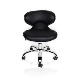 J&A Euro Pedi/Mani Stool - Black - Low Piston
