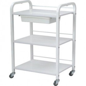 Trolley White 3 Shelves for facial/waxing LK-4238 L