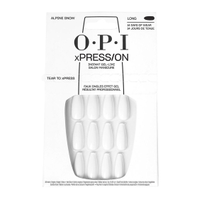 OPI xPRESS/ON Press On Nails Tips - Alpine Snow L ANL00L