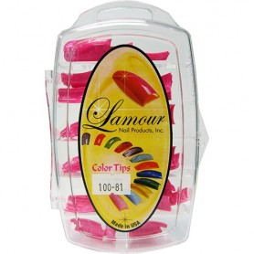 Lamour Marble Tips Hot Pink 100-81